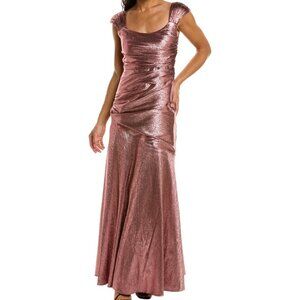 Theia Santana Shimmery Silk Blend Gown Size 4